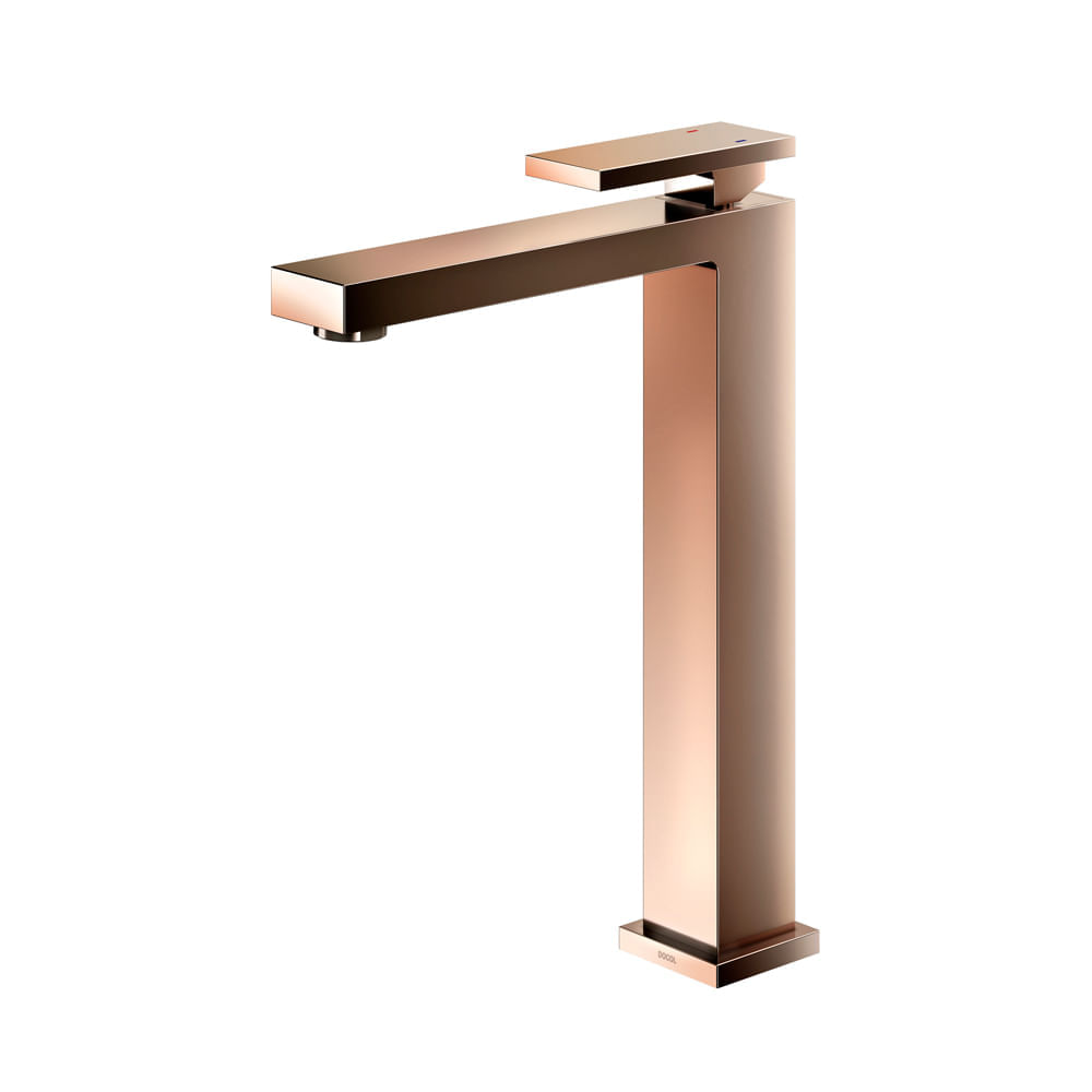 Torneira Misturador Monocomando Docol New Edge 925430 de Bancada Cobre Polido