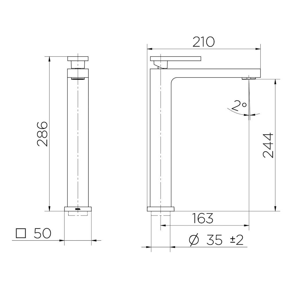 Torneira Docol New Edge 925106 de Bancada Cromada