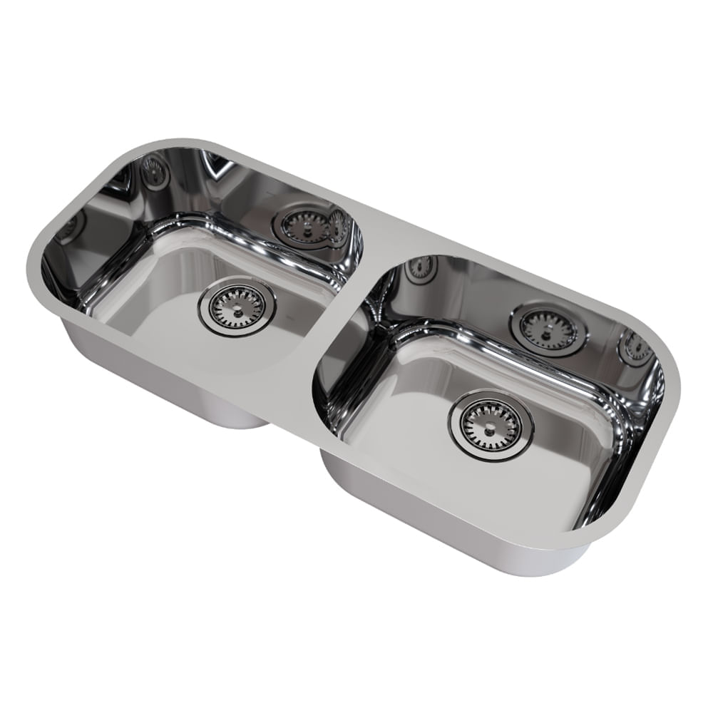 Cuba Dupla Docol Spice 83x34 017025CH Inox Alto Brilho