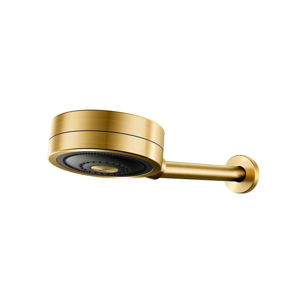 Chuveiro Docol Novo Technoshower 1204872 de Parede Ouro Escovado