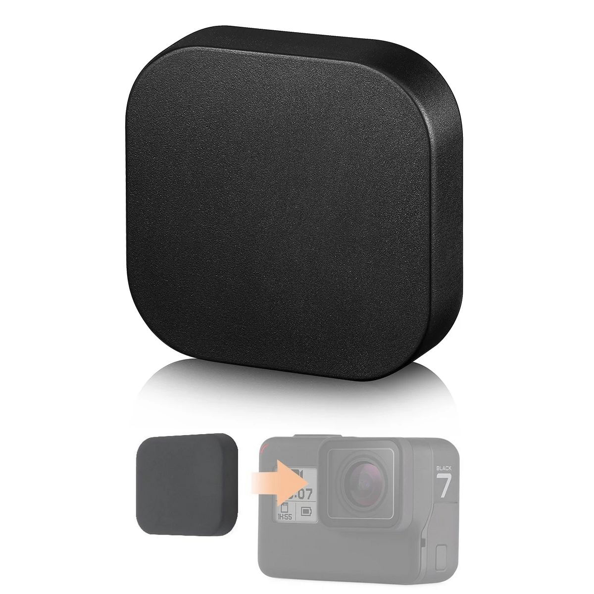 Tampa Protetora de Lente em Silicone para GoPro 5, 6 e 7 Black