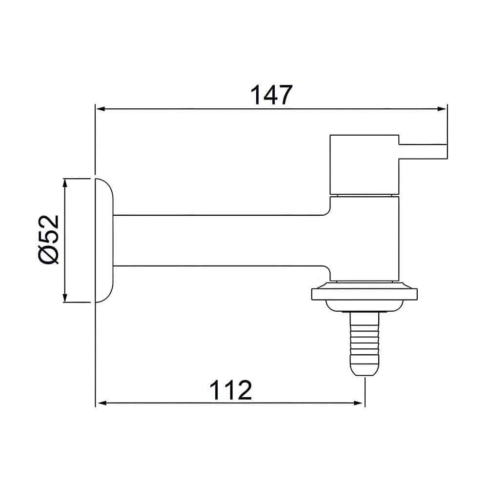 Torneira para Tanque e Jardim 1153 C42 Lorenzetti Cromada