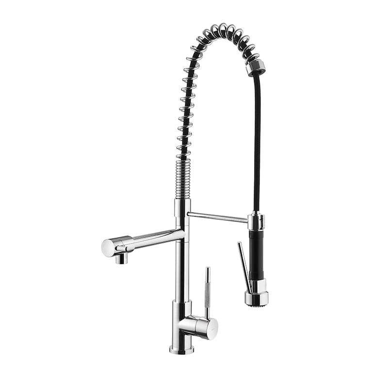 Torneira Misturador Monocomando Lorenzetti Lorenkitchen 2267 C76 Com Ducha De Bancada Cromada