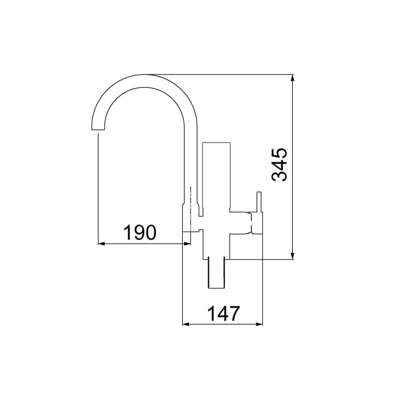 Torneira Misturador Monocomando Lorenzetti Acqua Due Class 2243 C24 Com Filtro de Bancada Cromada