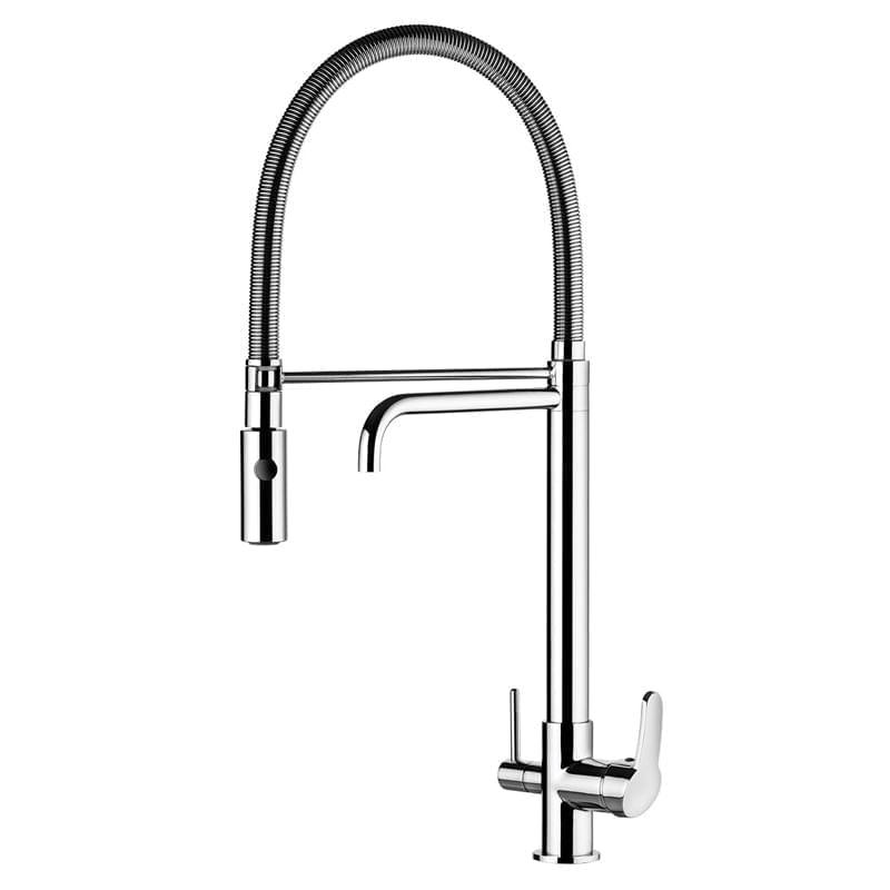 Torneira Misturador Monocomando Lorenkitchen 2264 C76 Ducha E Saída Para Água Filtrada Lorenzetti