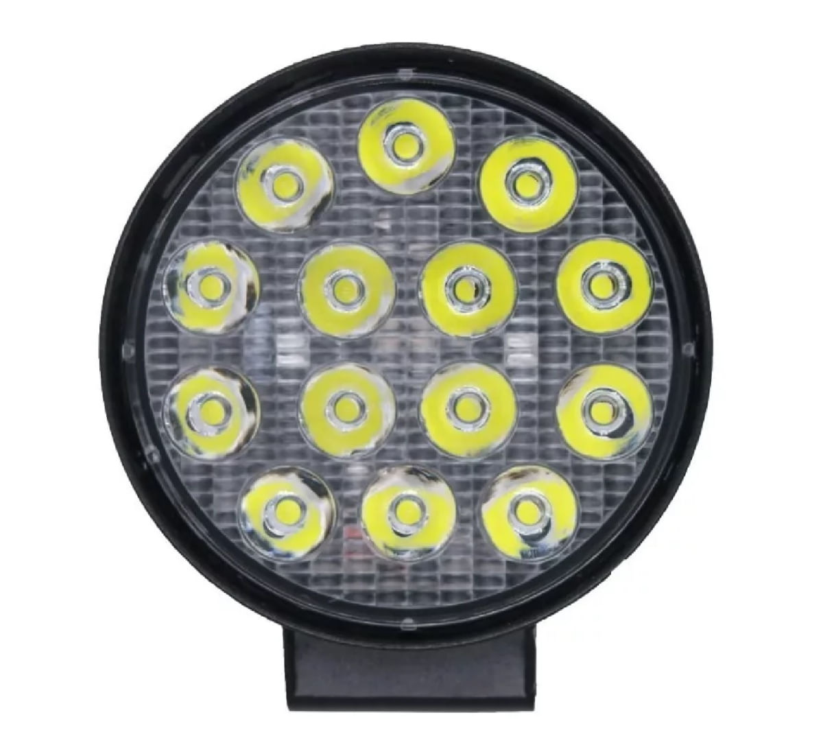 Farol Auxiliar de Led Redondo 12v/24v 6000k 42W 14 Leds