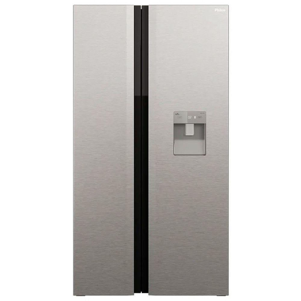 Refrigerador Side By Side Philco 486L Inox Eco Inverter PRF504ID Inox 220V