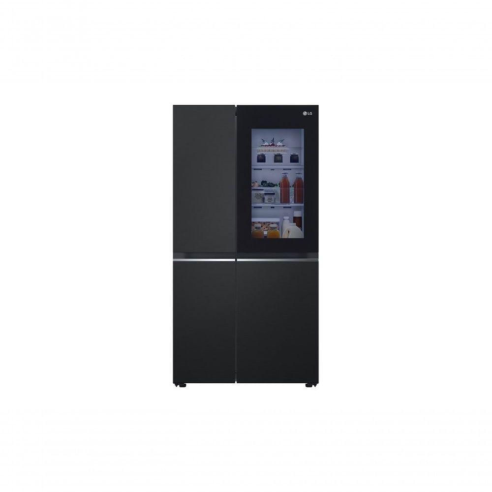 Geladeira Smart LG Inverter Side by Side InstaView 647 Litros Black Inox GC-V257SQV 127V