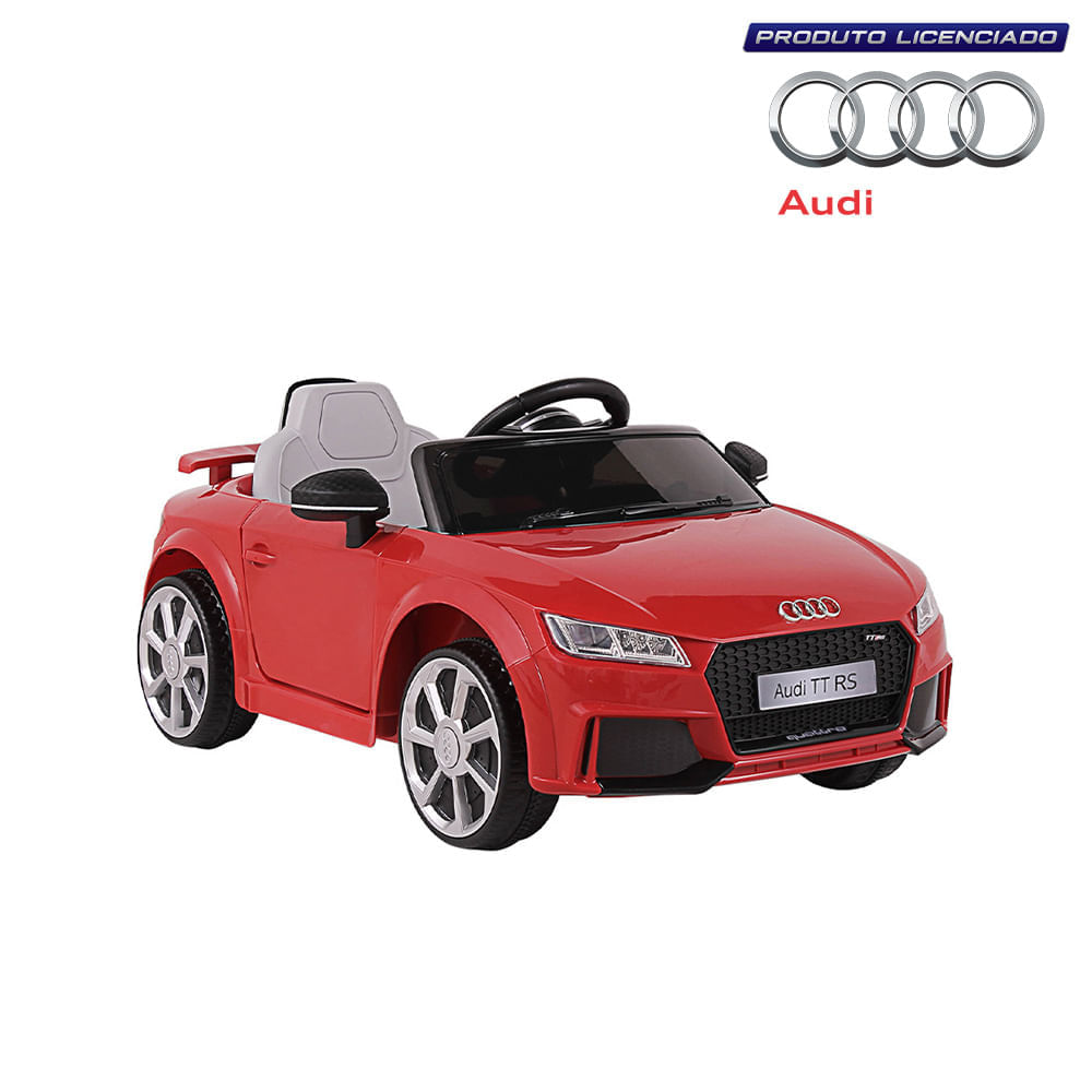 Carrinho Elétrico Audi TT RS 12V Vermelho Bel