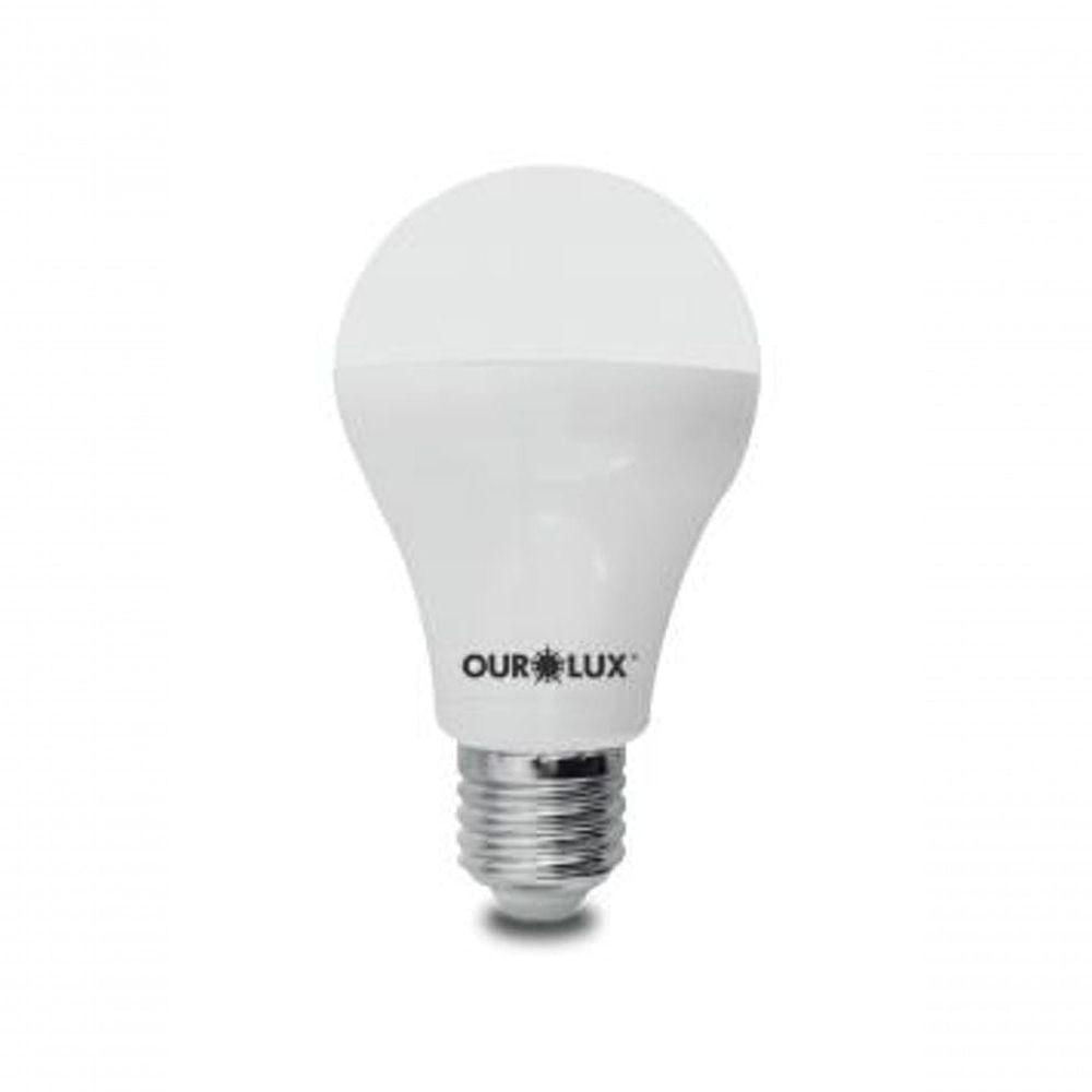 Lâmpada Superled Bulbo Ouro 9w Bivolt 6500k Luz Branca Ourolux