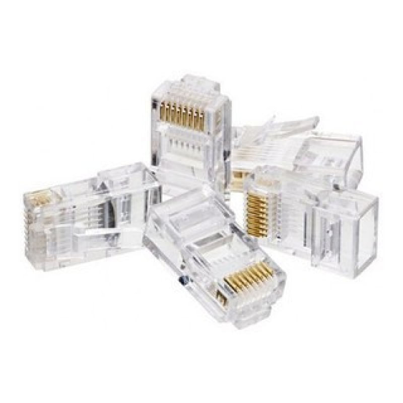 650x Conector Cristal Rj45 Cat6 Giga Cabo Rede 10/100/1000