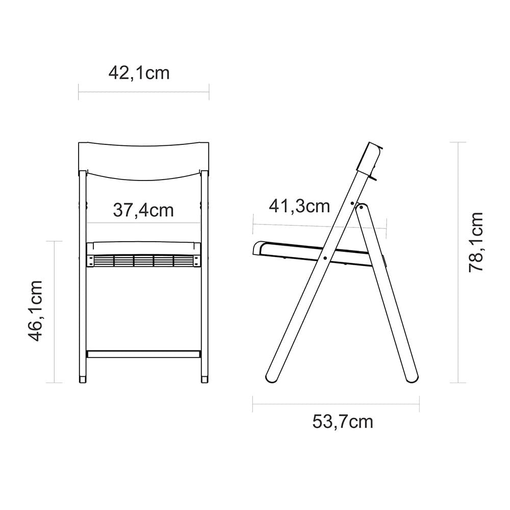 Conjunto de 4 Cadeiras Tramontina Potenza Dobrável Marrom Mista N/A