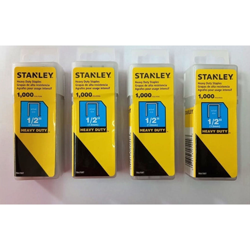 Kit Grampos Trabalho Pesado 1/2 12mm 4000pc Tra708t Stanley