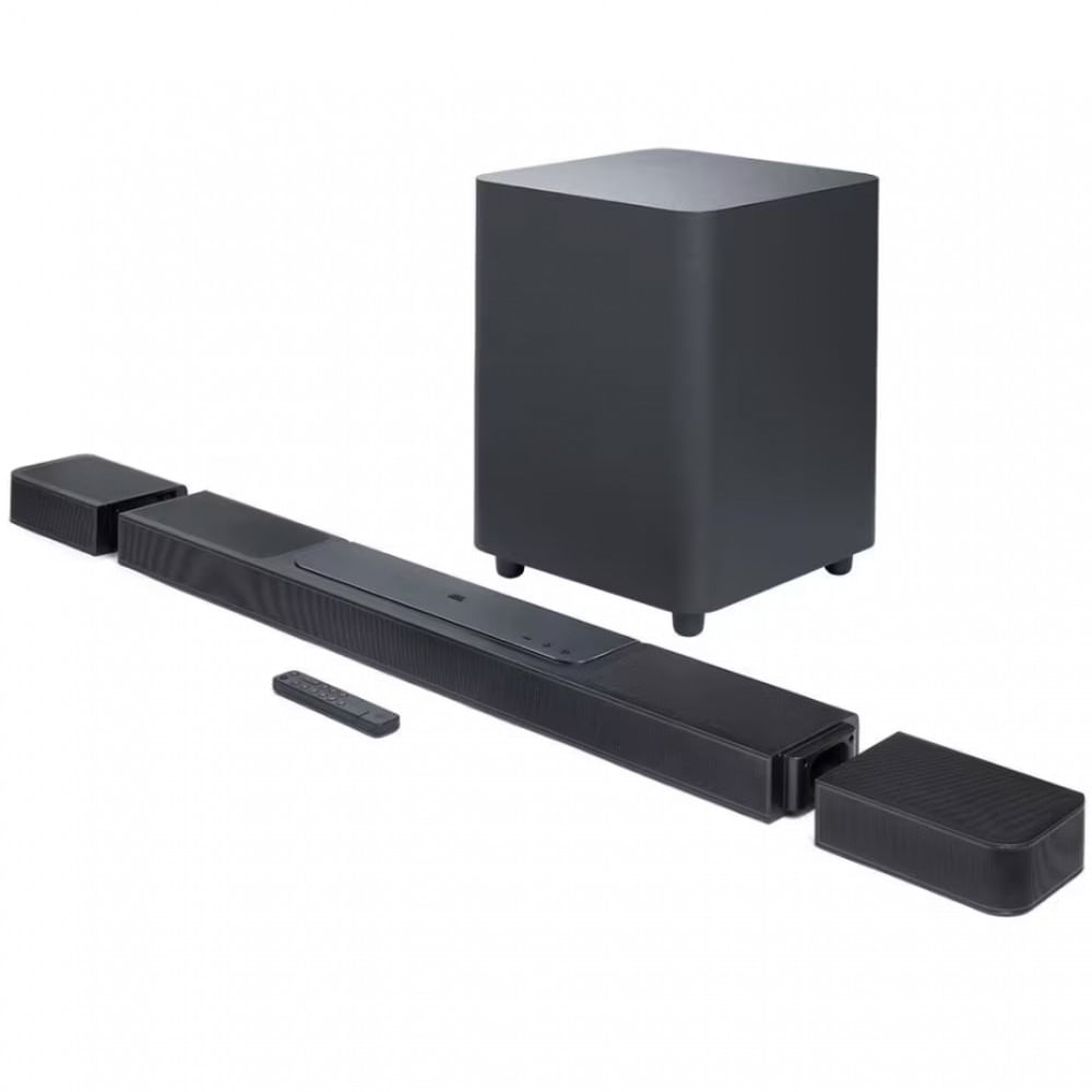 Soundbar JBL Bar 1300 com 11.1.4 Canais Alto-Falantes Surround Removíveis e Dolby Atmos 585W RMS