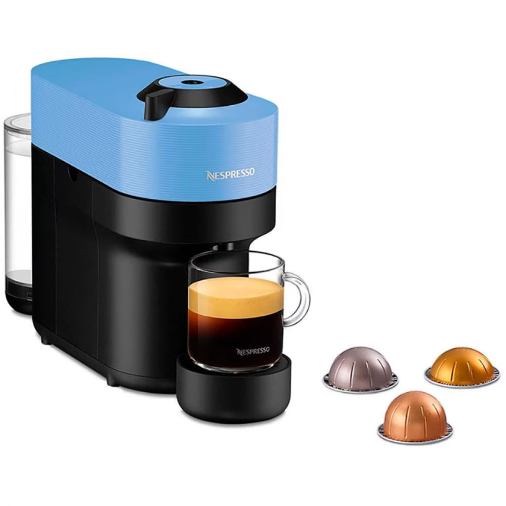 Máquina de Café Nespresso Vertuo Pop com Kit Boas-Vindas Azul / 220V