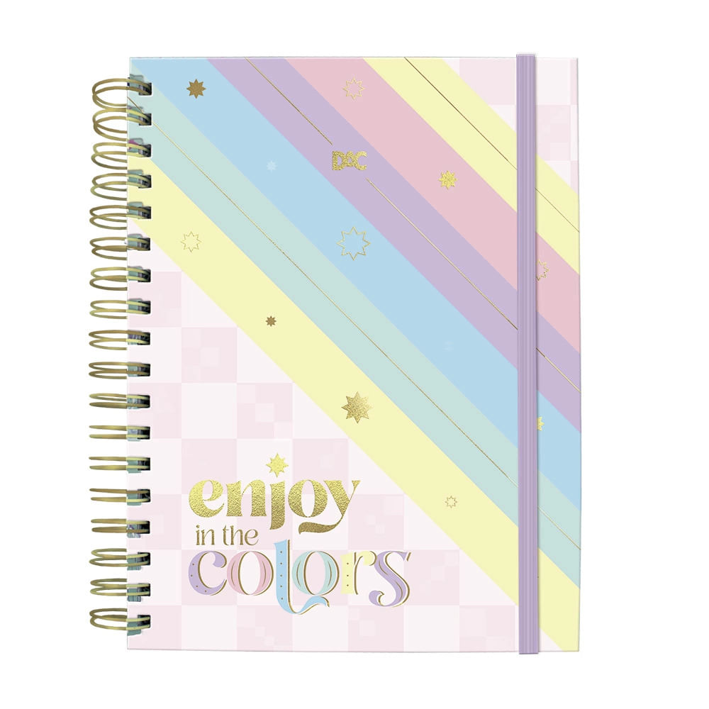 Caderno Colegial 1/4 DAC Smart Enjoy 80 Folhas