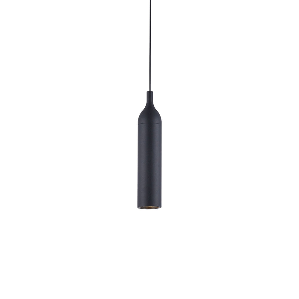 Lustre Pendente Nordecor Wisi 2681 Preto Led Bivolt