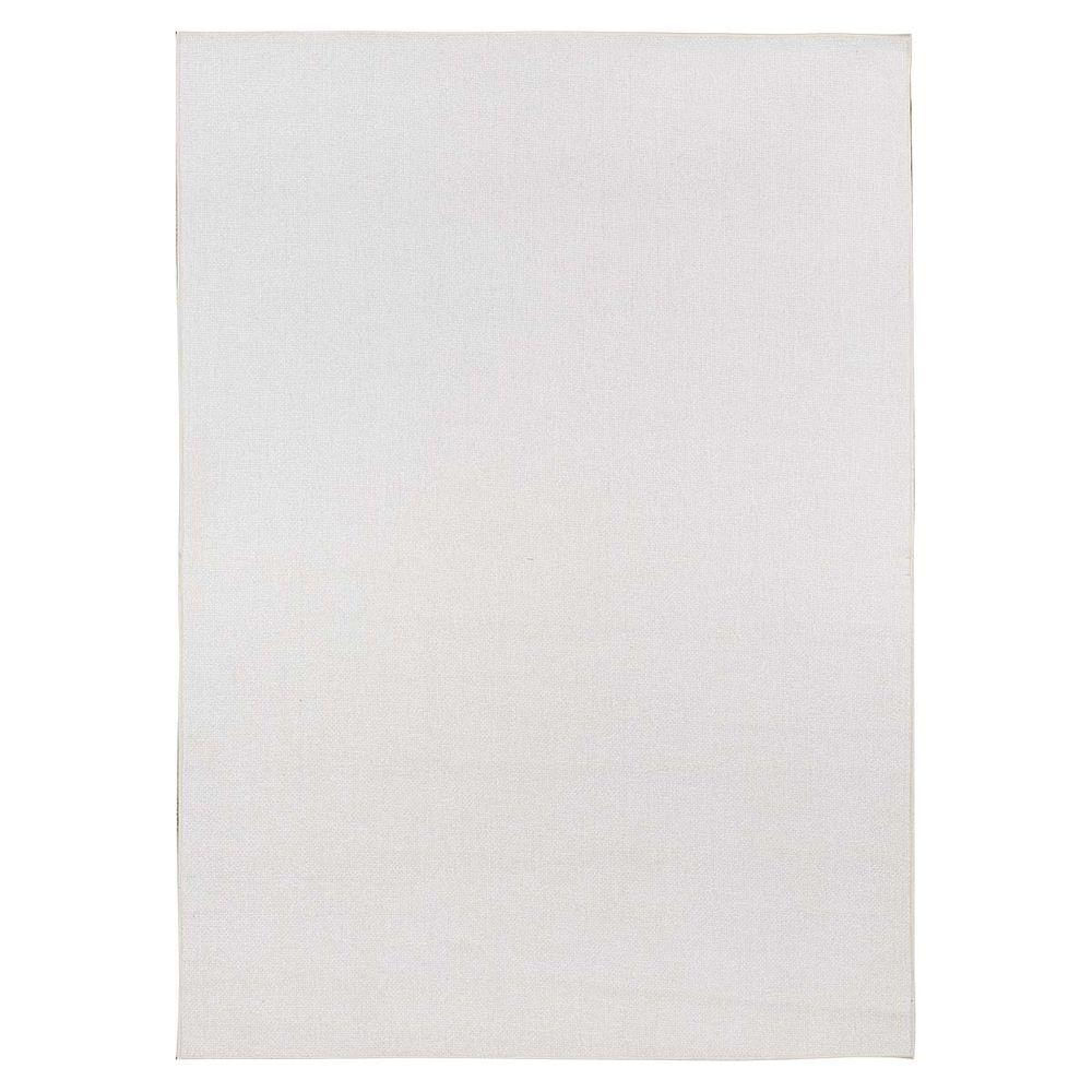 Tapete Sala Antiderrapante Linen 01 Off White 1,00x1,40m