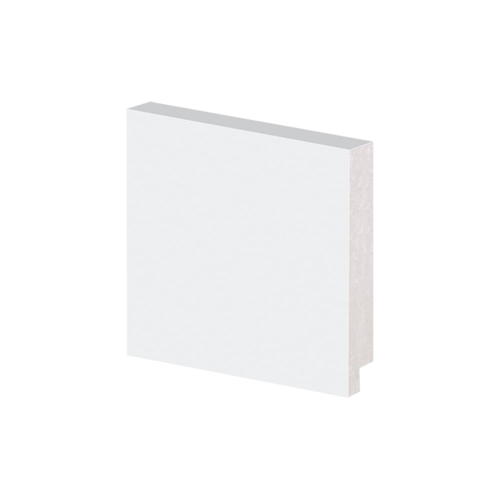 Rodapé de Poliestireno Arquitech 50007 Liso 7cm 2,40m Branco