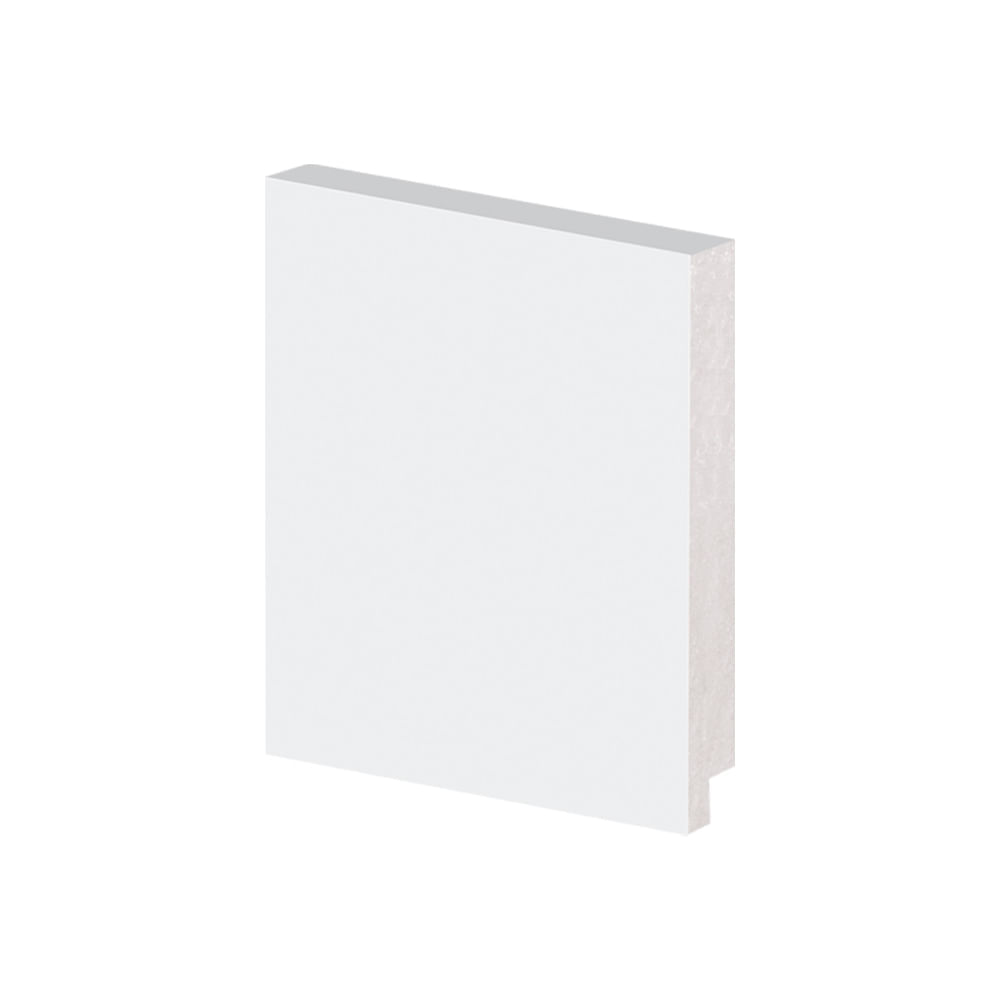 Rodapé de Poliestireno Arquitech 50010 Liso 10cm 2,40m Branco