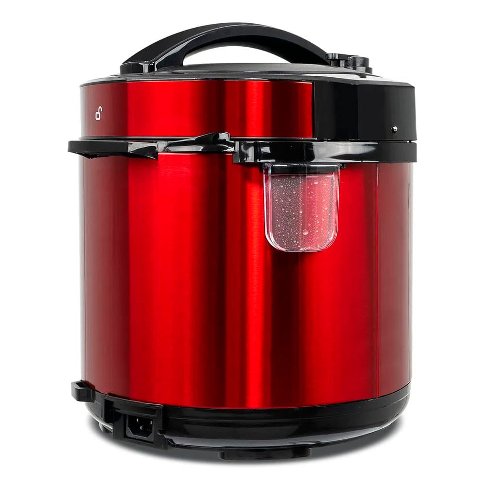 Panela Elétrica de Pressão Digital Inox 6L Preta