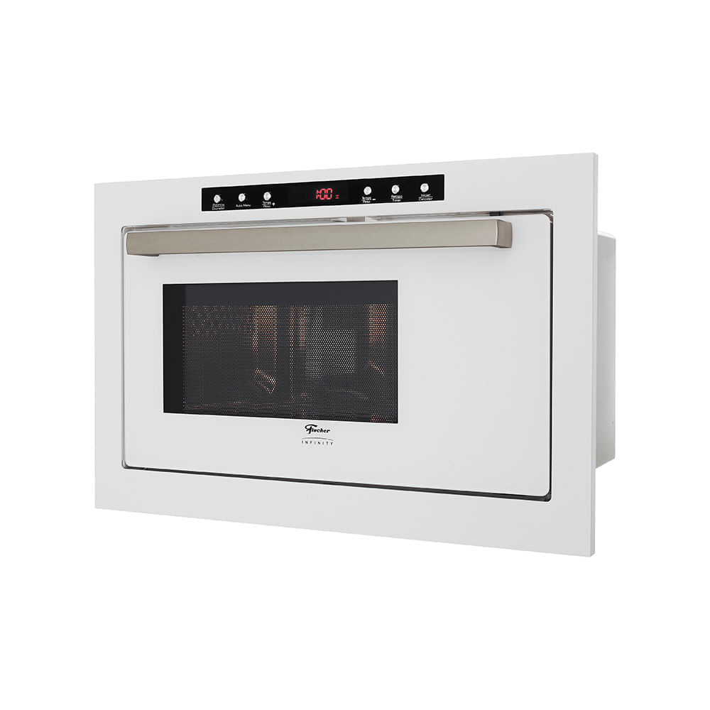 Micro-ondas de Embutir Fischer Infinity 25L com Dourador Branco 127V