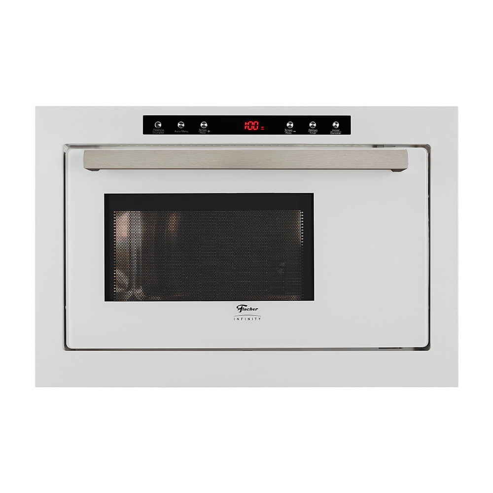 Micro-ondas de Embutir Fischer Infinity 25L com Dourador Branco