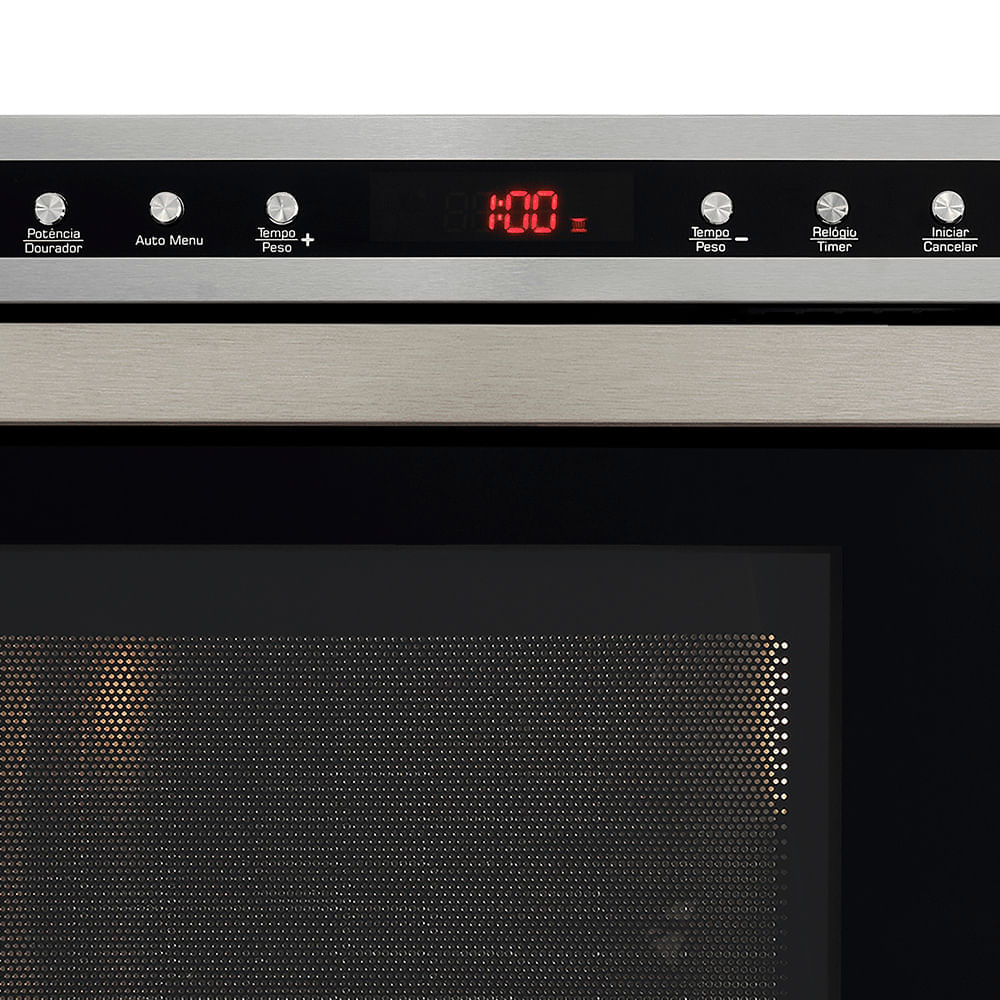 Micro-ondas de Embutir Fischer Infinity 25L com Dourador Inox 127V