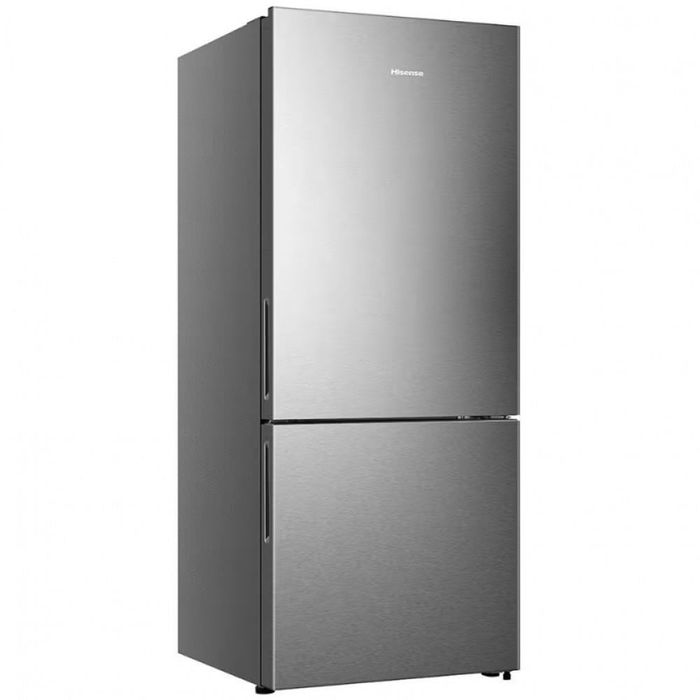 Geladeira Hisense Botton RB-52W Frost Free Tecnologia Inverter Portas Reversíveis e Painel Touch 397 Litros Inox / 110V