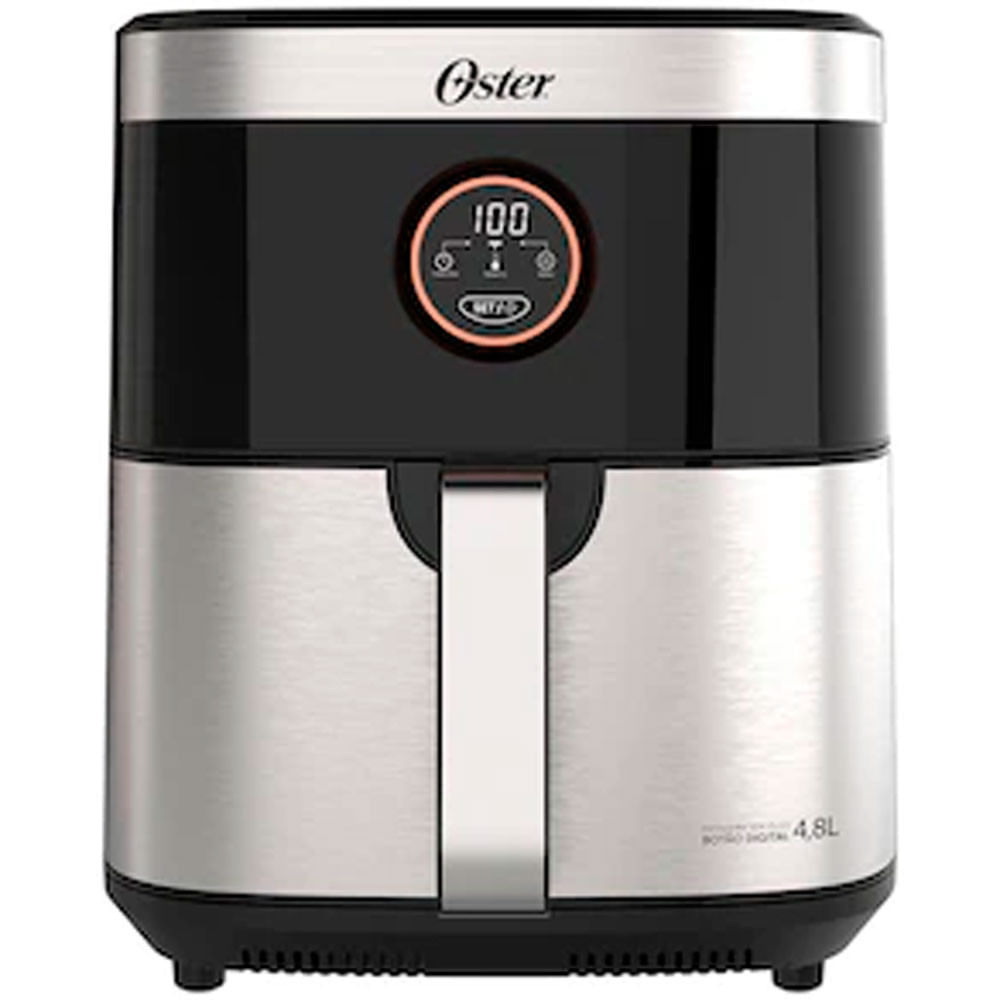 Fritadeira Elétrica Sem Óleo Air Fryer 2 em 1 Oster OFRT660 4,8L com Função Desidratar