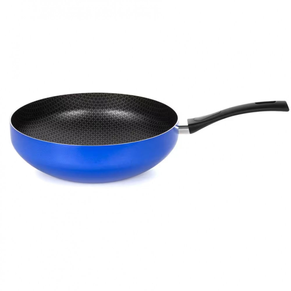 Frigideira Wok Multiflon Color com Revestimento Ultra 7 28 cm