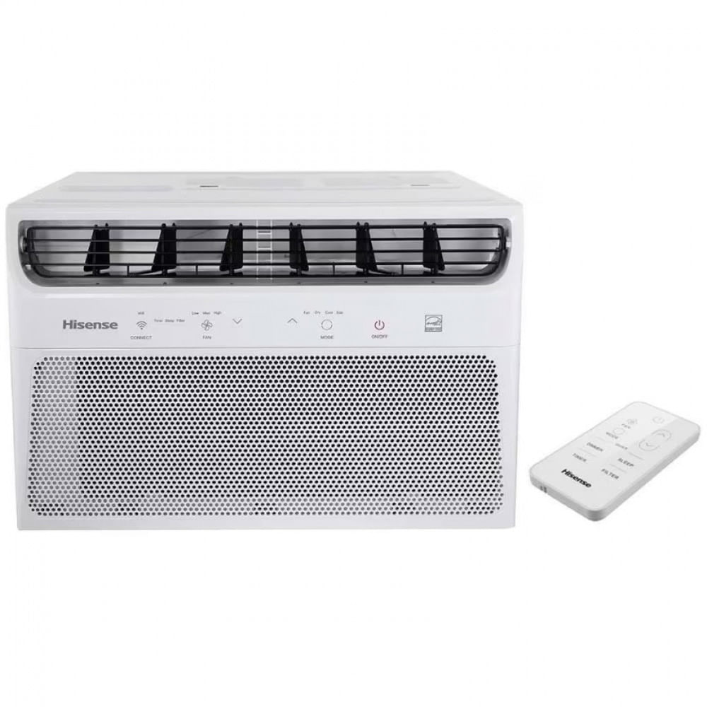 Ar Condicionado Janela Hisense AW-08CWBRVGU01 Wi-Fi Controle Remoto 8.500 BTUs Frio Branco / 110V