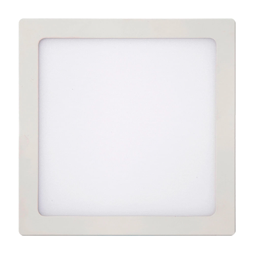 Painel de Led Embutir Kian Slim Quadrado Branco - 18W Bivolt