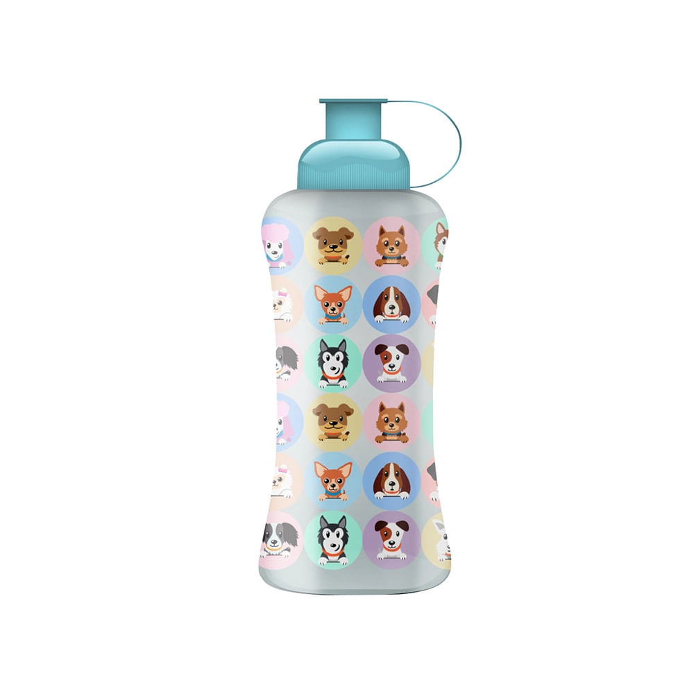 Garrafa Squeeze Homeflex Cachorrinhos 600ml