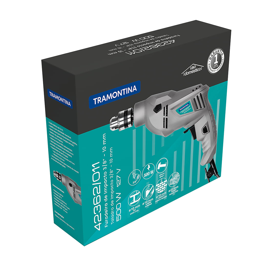 Furadeira de Impacto Tramontina 42362/011 Elétrica - 500W 127V