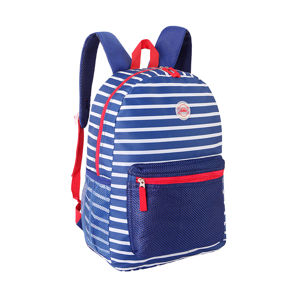 Mochila Juvenil Clio Listrada com Bolso Telado 17" - Item Sortido