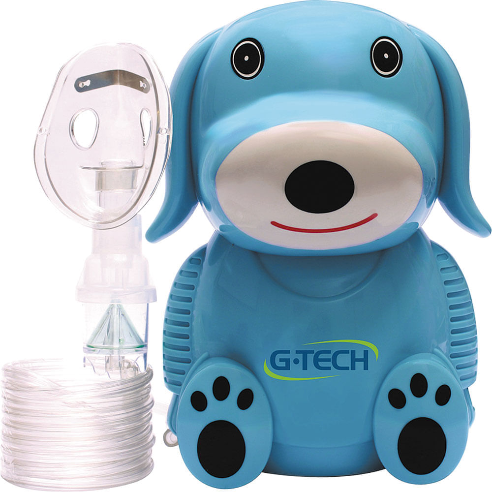 Nebulizador de Ar Comprimido G-Tech NebDog Bivolt Azul