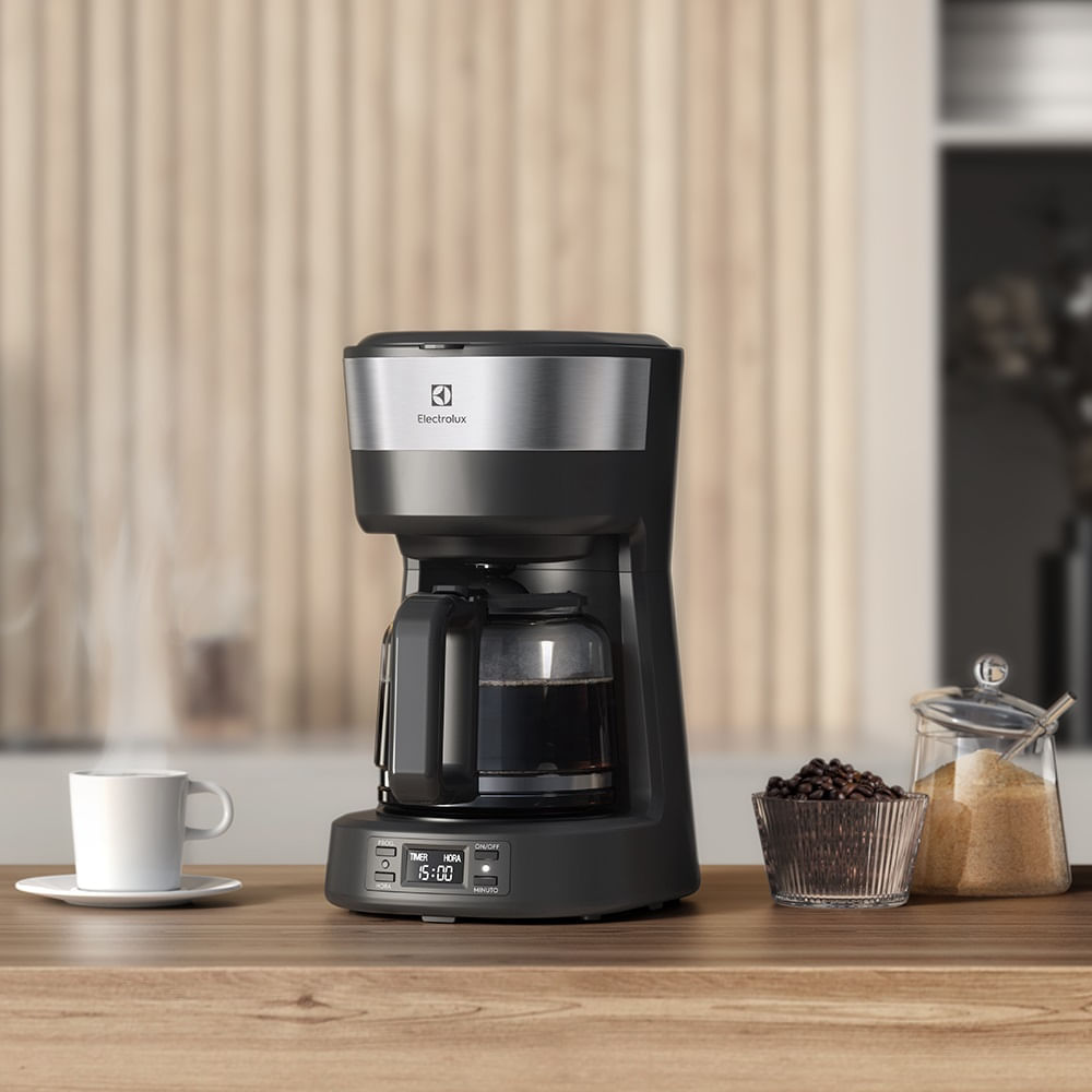 Cafeteira Elétrica Electrolux com Timer Experience Granite Grey ECM25 - 127 Volts 127 Volts