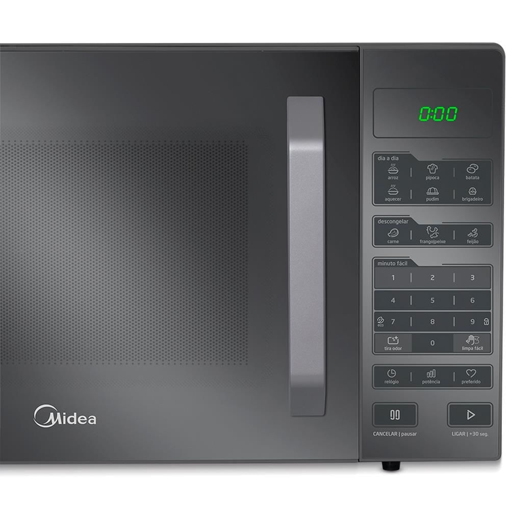 Micro-ondas Midea 35 Litros Prata Espelhado MXSA35S1 – 127 Volts 127 Volts