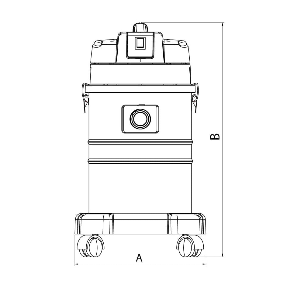 Aspirador de Pó para Sólidos e Líquidos Tramontina 50 Litros 1400W Inox - 127 Volts 127 Volts