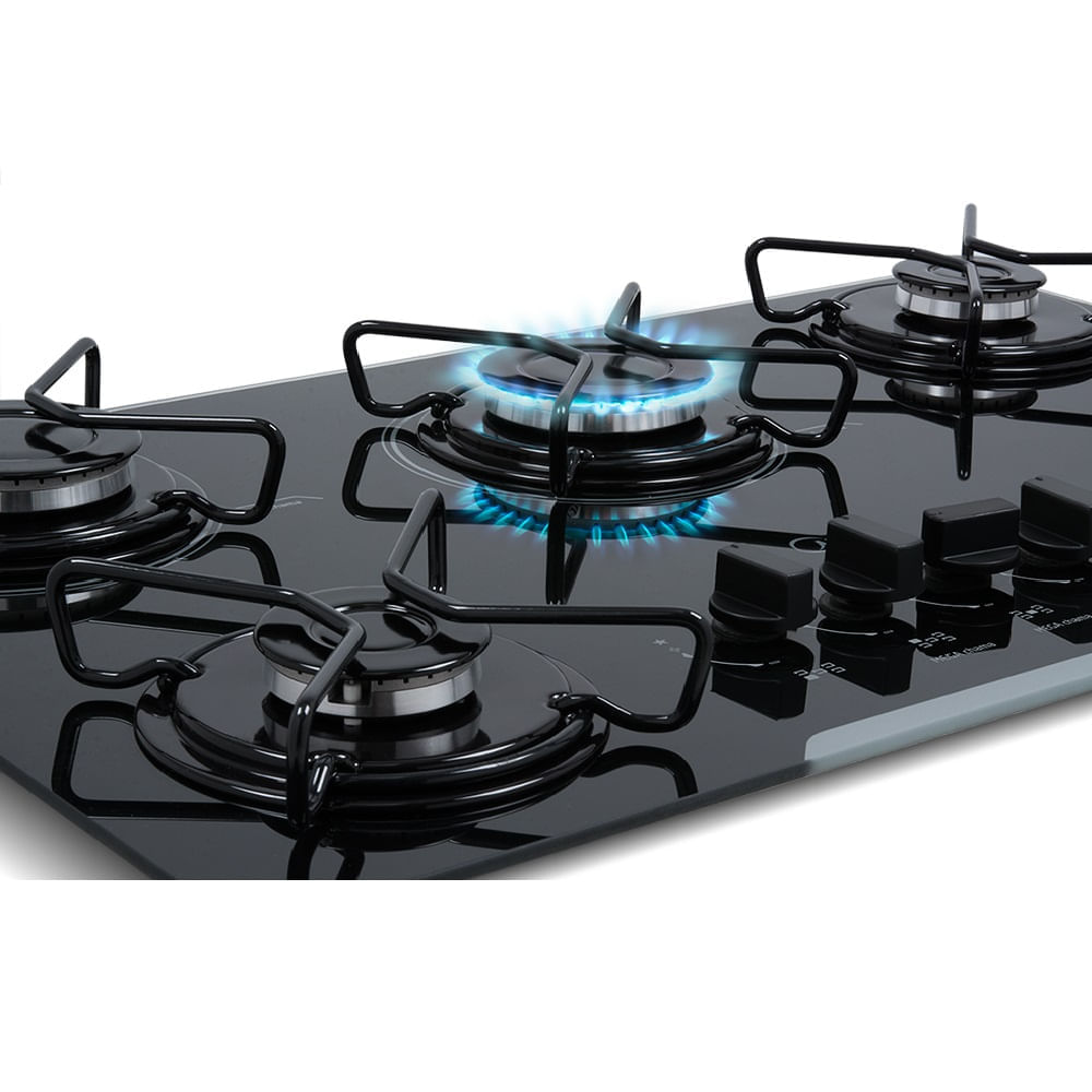 Cooktop Midea 5 Bocas com Mesa de Vidro Preto MD-GV50 – Bivolt Bivolt