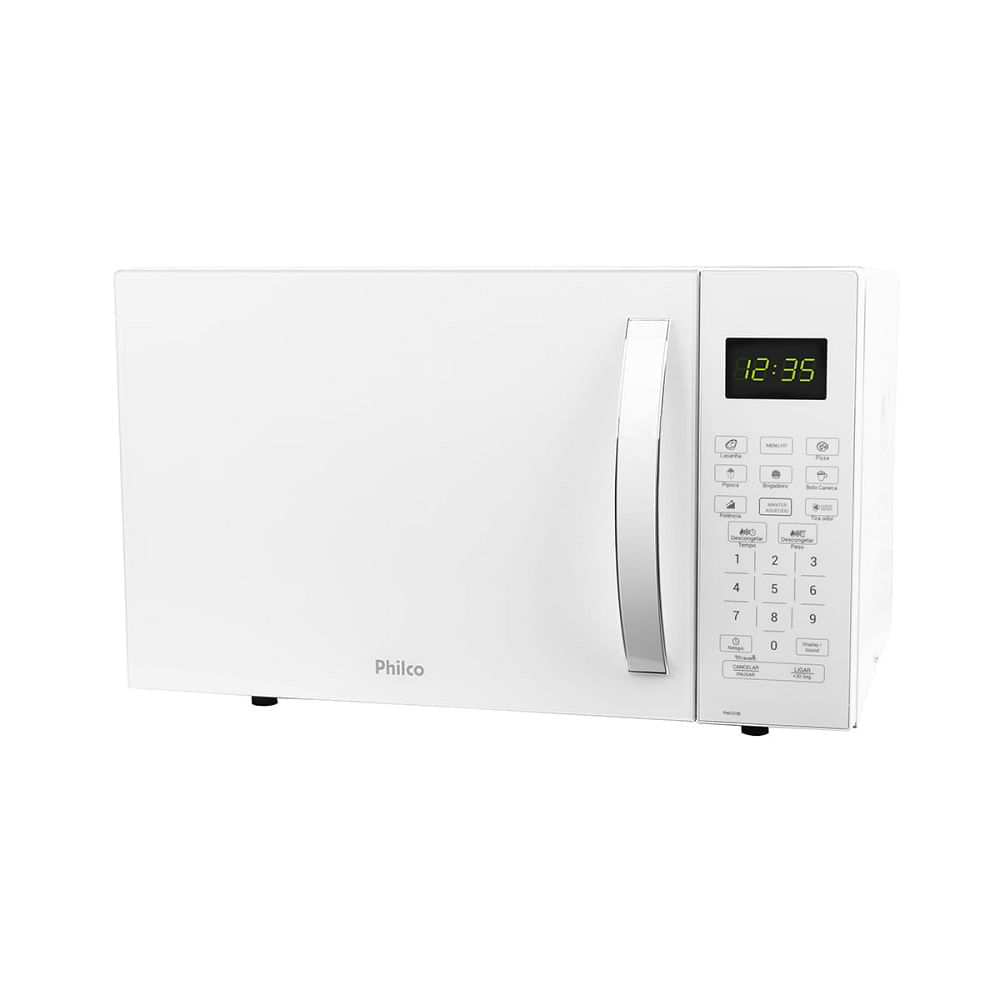 Micro-Ondas Philco 20 Litros Multifunções Limpa Fácil Branco PMO23BB – 220 Volts 220 Volts