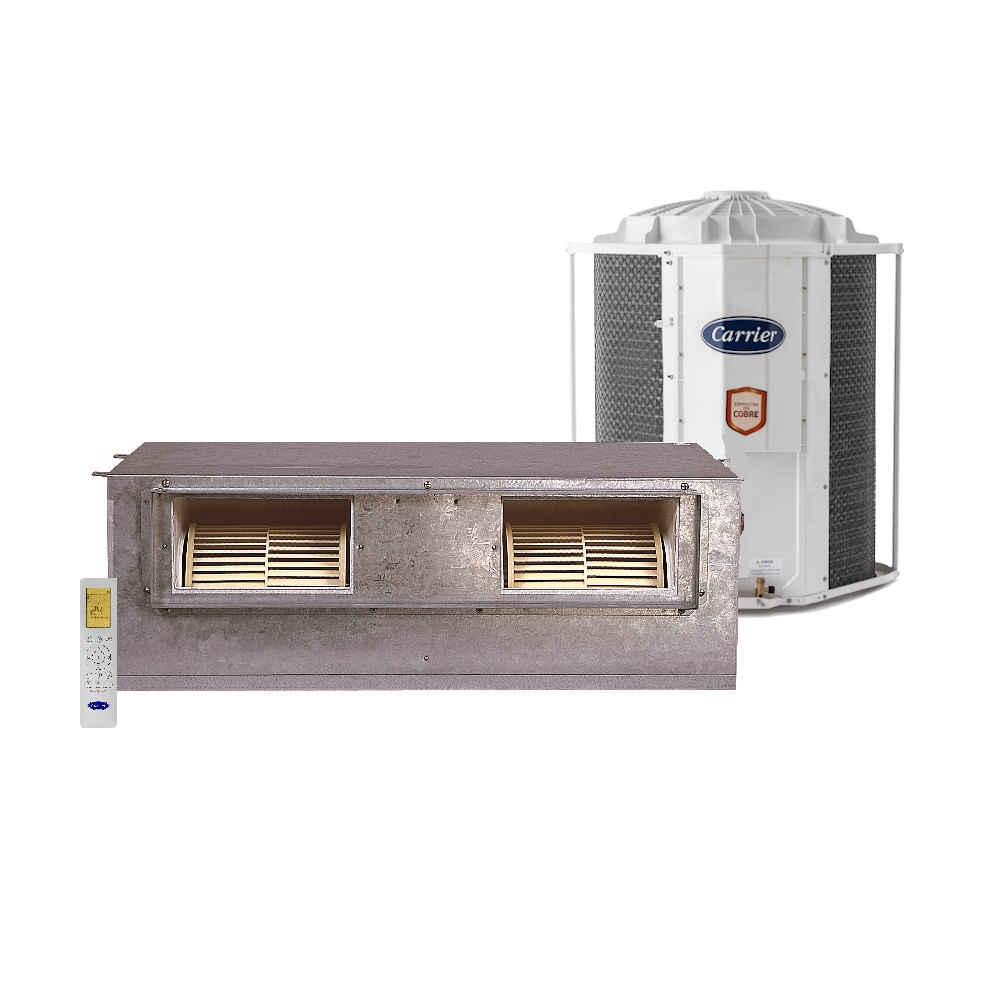 Ar Condicionado Split Duto Carrier Built-in Versatile 24000 BTU/h Frio monofásico 42BQA024510HC – 220 Volts 220 Volts