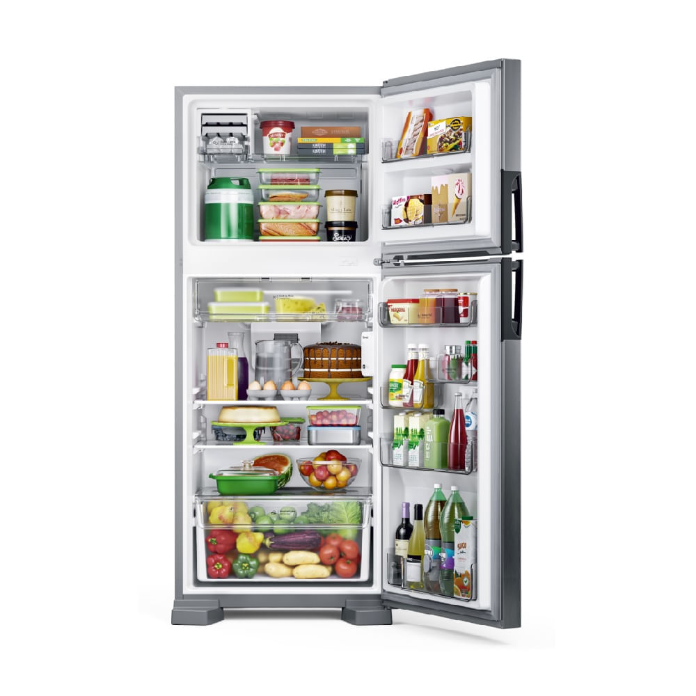 Refrigerador Consul Frost Free Duplex 410 Litros CRM50FK Inox – 220 Volts 220 Volts