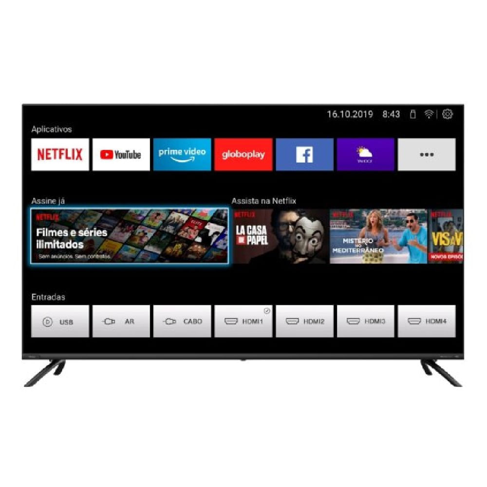 Smart TV Philco 50" 4K LED Dolby Audio PTV50G70SBLSG - Bivolt