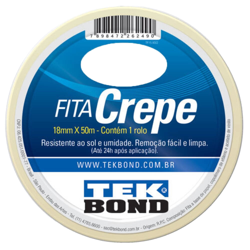 Fita Crepe TekBond 18mmx50m