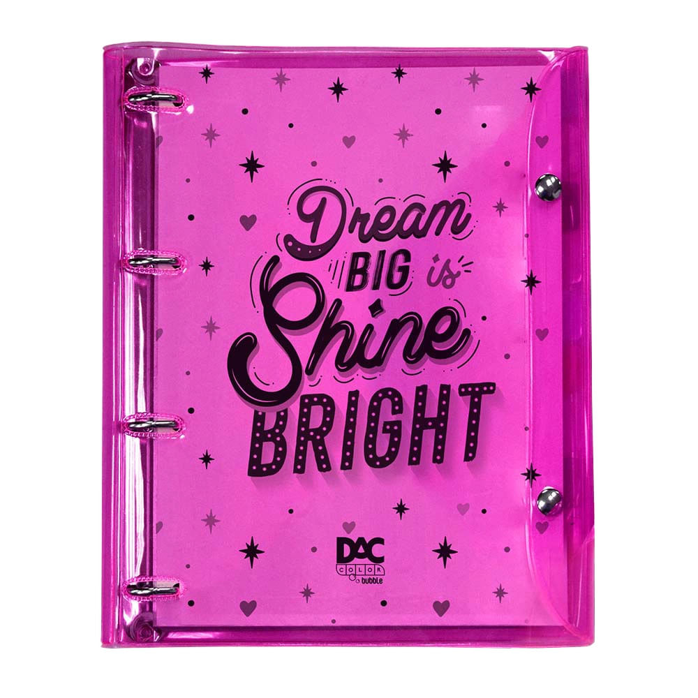 Caderno Argolado Universitário DAC Shine Neon