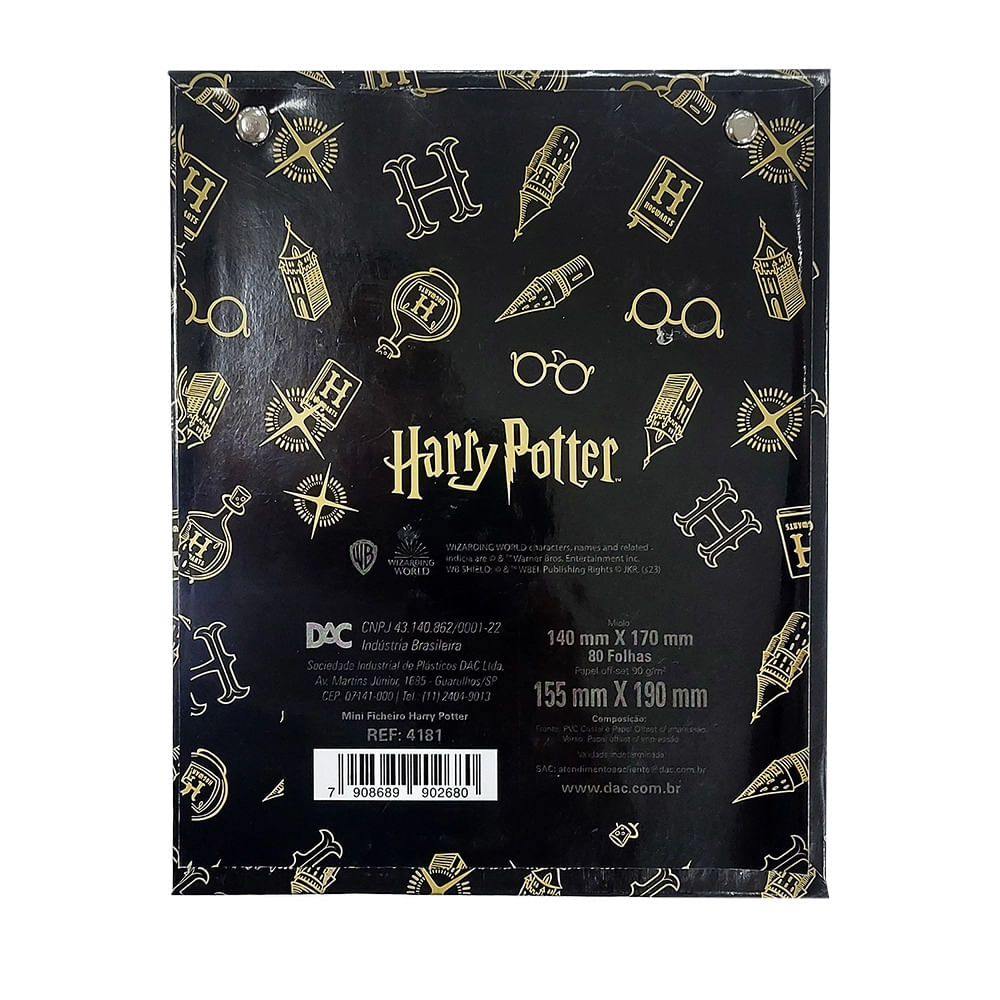 Mini Ficheiro Argolado DAC Vertical Harry Potter