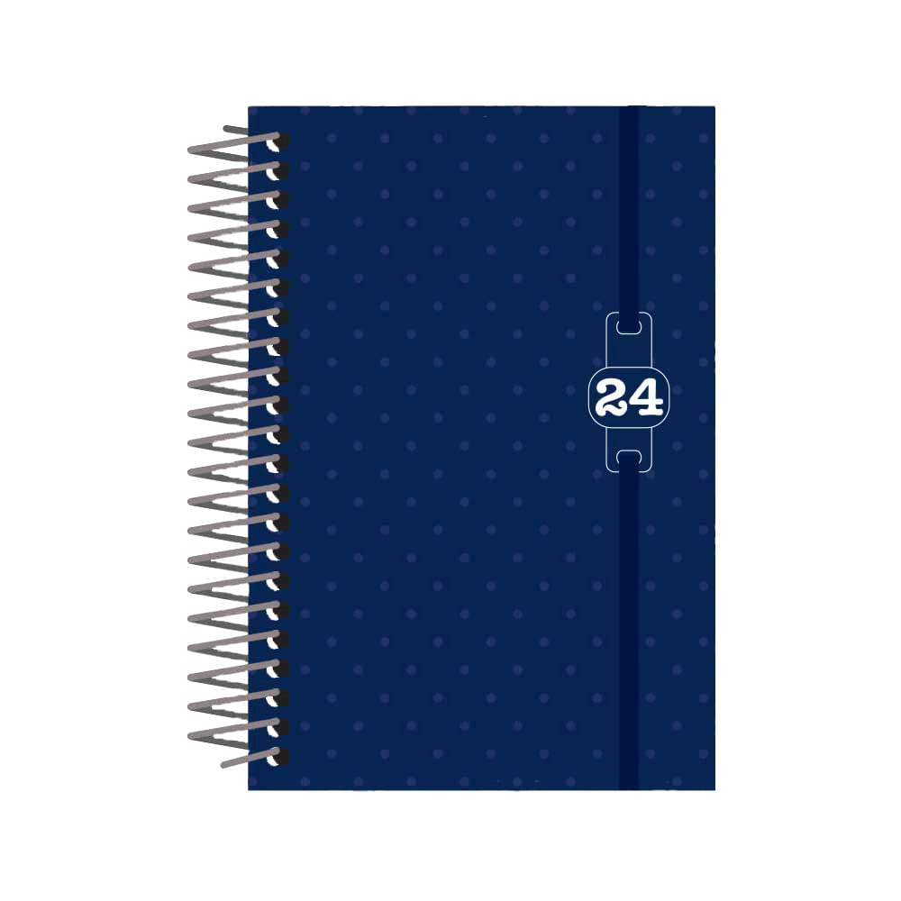 Agenda Clássica Confetti Candy Poá Azul