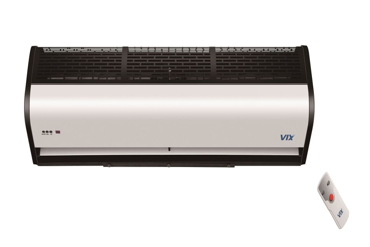 Cortina de Ar Vix One 150 cm Preta e Branca - 220 Volts